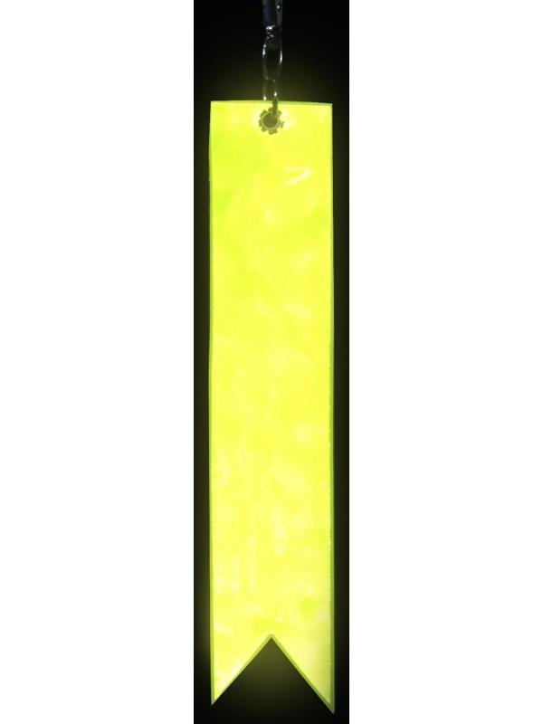 Светоотражающий элемент «Флажок», 15 × 3 см, цвет жёлтый/оранжевый