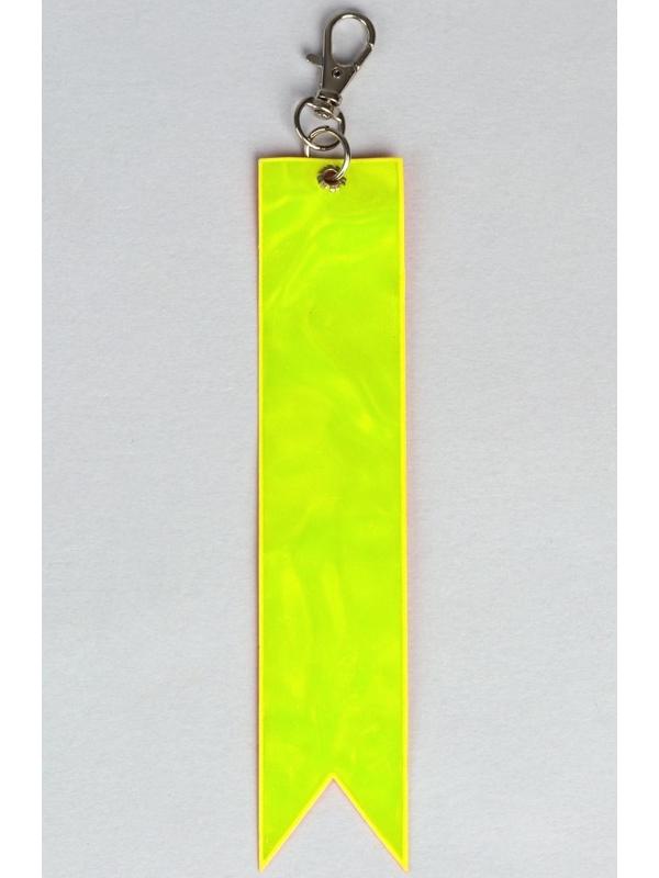 Светоотражающий элемент «Флажок», 15 × 3 см, цвет жёлтый/оранжевый