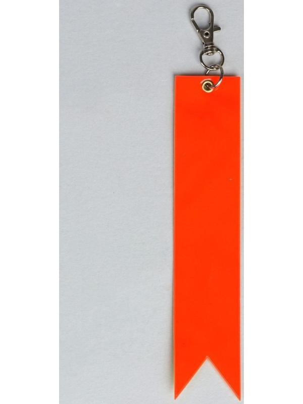Светоотражающий элемент «Флажок», 15 × 3 см, цвет жёлтый/оранжевый