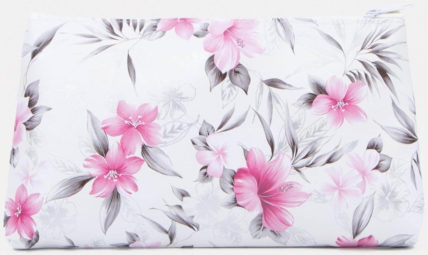 Косметичка на молнии, цвет белый