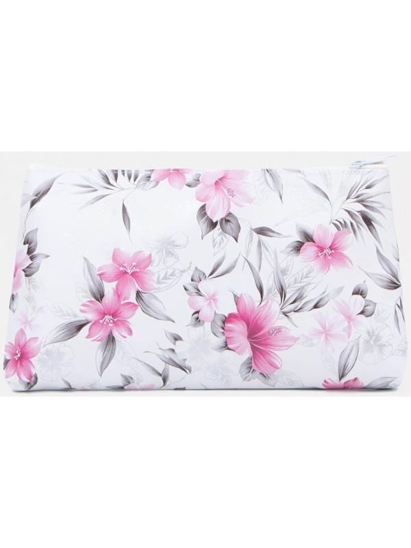 Косметичка на молнии, цвет белый