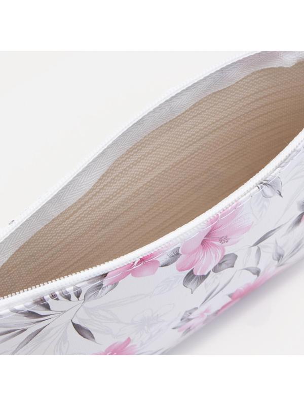 Косметичка на молнии, цвет белый