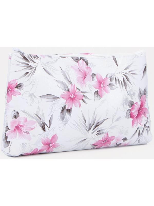 Косметичка на молнии, цвет белый