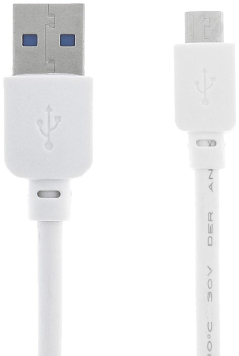 Кабель LuazON, microUSB - USB, 1 А, 1.5 м, утолщенный, белый