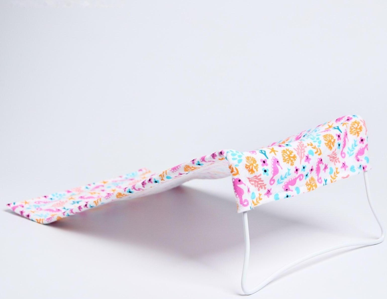 Горка для купания из фланели, цвет белый МИКС