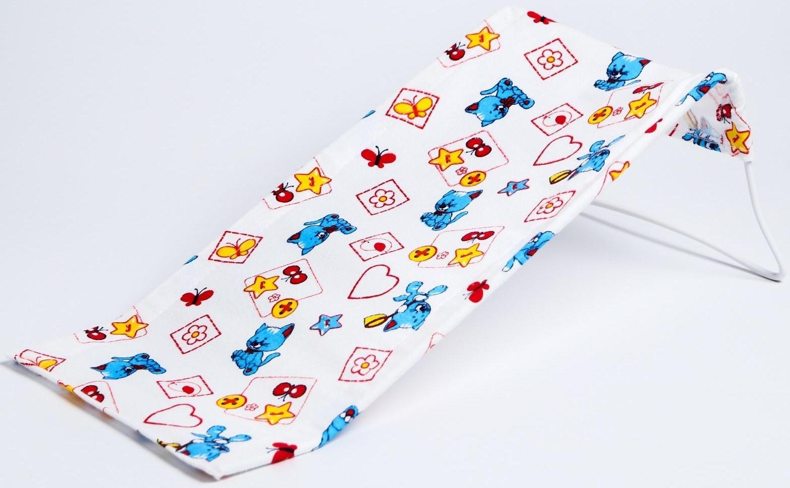 Горка для купания из фланели, цвет белый МИКС