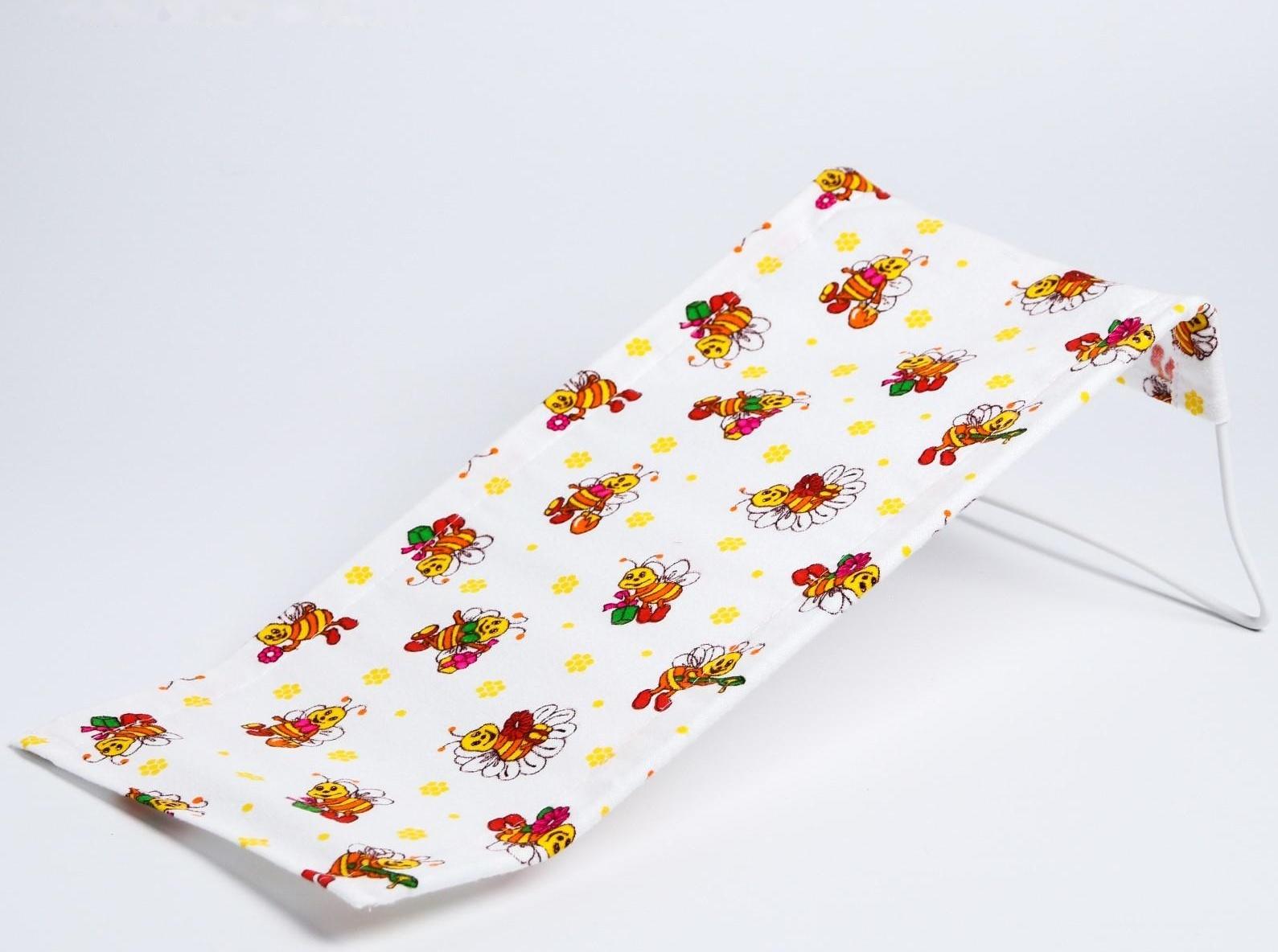 Горка для купания из фланели, цвет белый МИКС