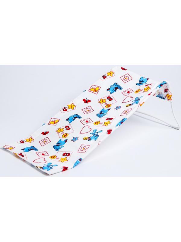 Горка для купания из фланели, цвет белый МИКС