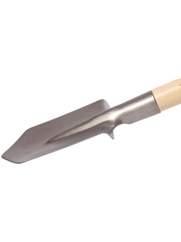 Лопата автомобильная, длина 50 см, титан, деревянный черенок, в чехле