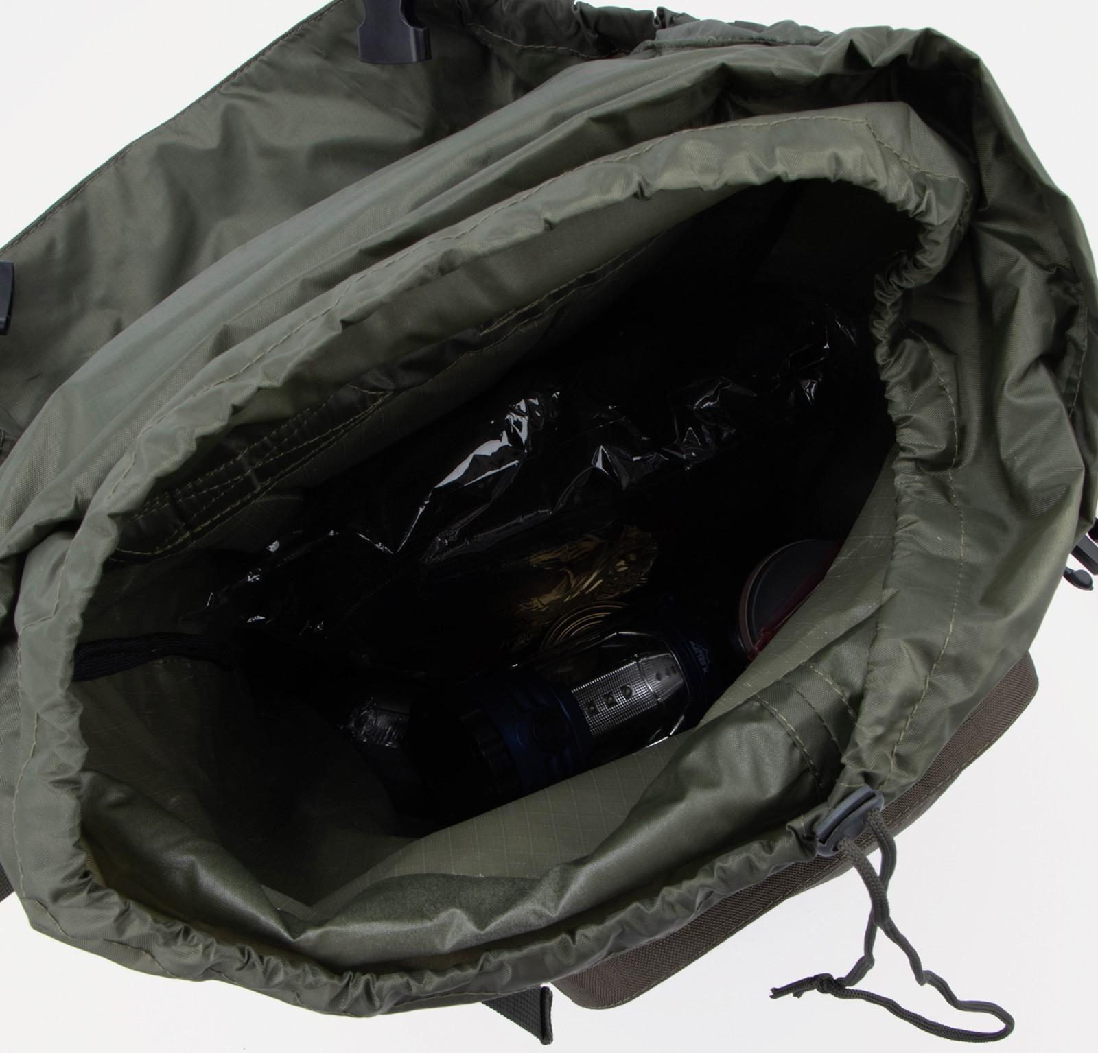 Рюкзак туристический, 40 л, отдел на стяжке, 3 наружных кармана, цвет хаки