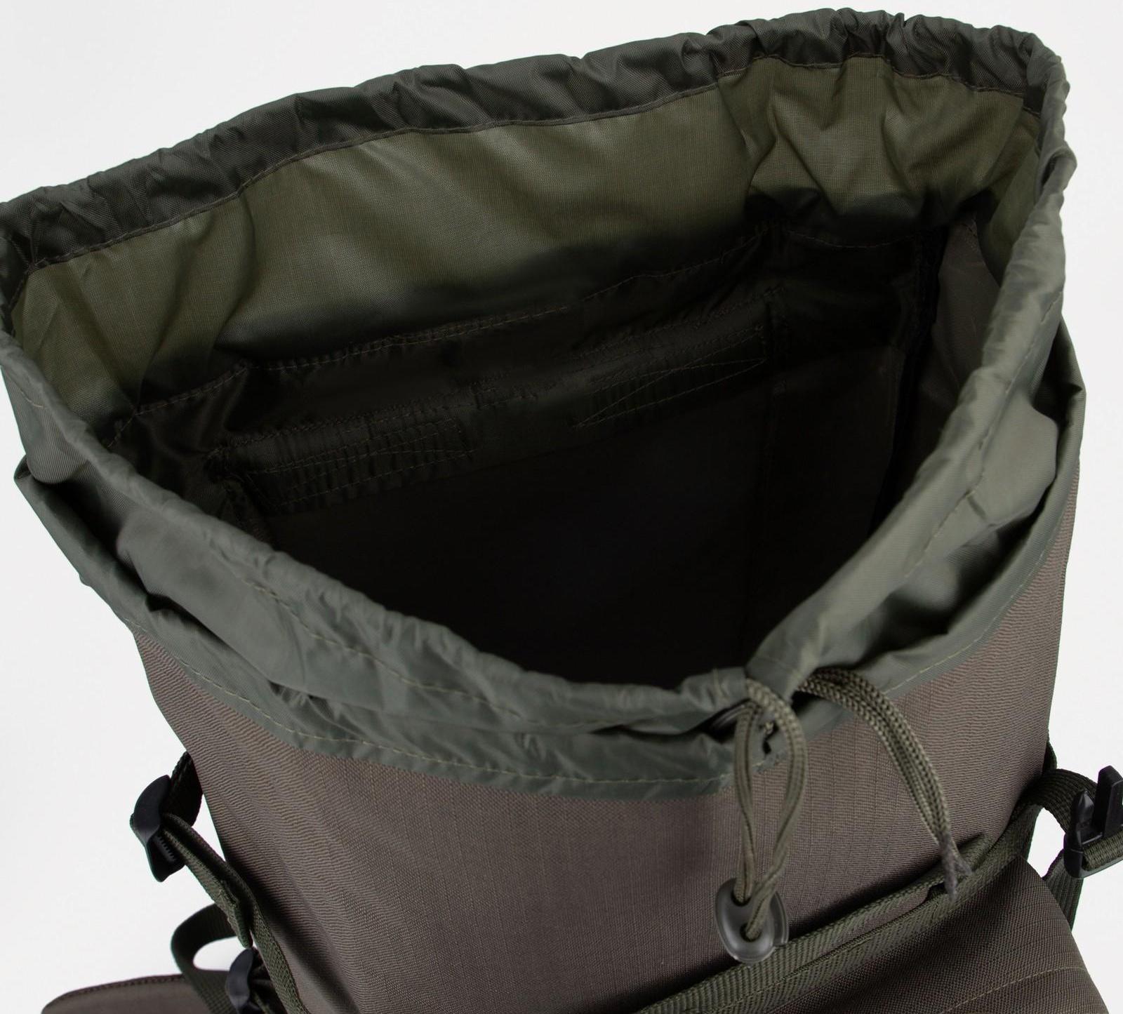 Рюкзак туристический, 40 л, отдел на стяжке, 3 наружных кармана, цвет хаки