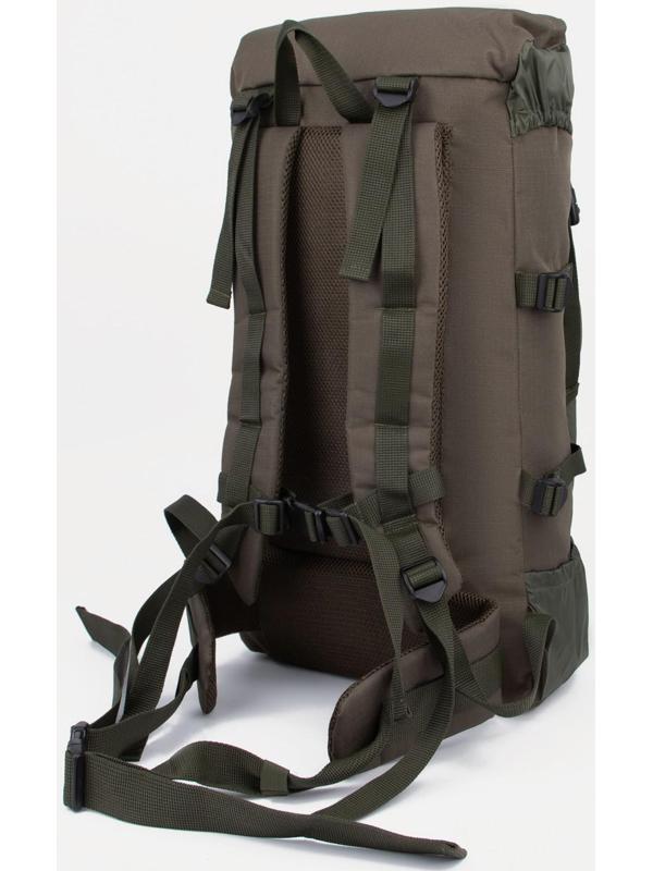 Рюкзак туристический, 40 л, отдел на стяжке, 3 наружных кармана, цвет хаки
