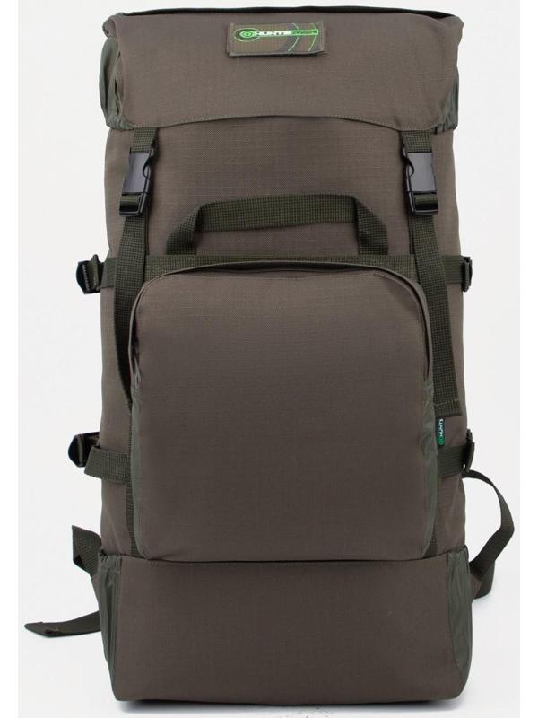 Рюкзак туристический, 40 л, отдел на стяжке, 3 наружных кармана, цвет хаки