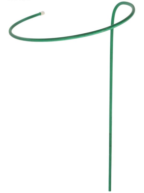 Кустодержатель для цветов, d = 40 см, h = 80 см, ножка d = 1 см, металл, зелёный