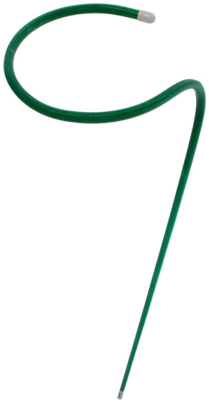 Кустодержатель для цветов, d = 20 см, h = 120 см, ножка d = 1 см, металл, зелёный