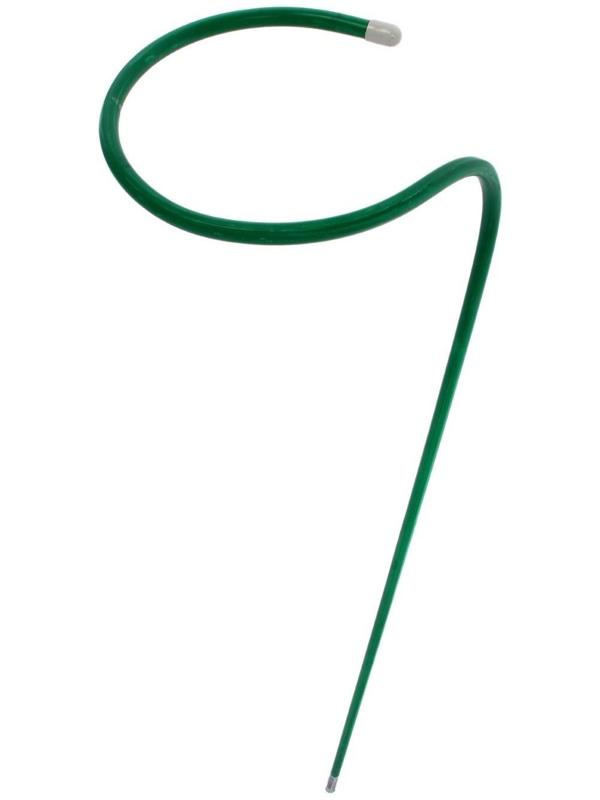 Кустодержатель для цветов, d = 20 см, h = 120 см, ножка d = 1 см, металл, зелёный