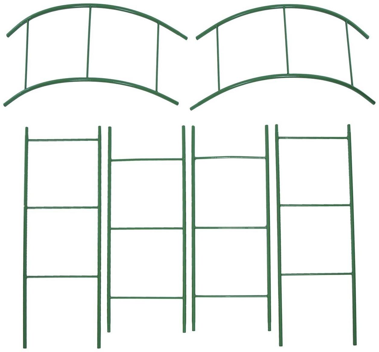 Арка садовая, разборная, 240 × 125 × 36.5 см, металл, зелёная, Greengo