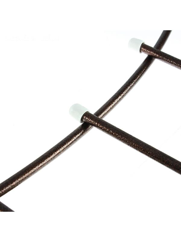 Ограждение декоративное, 60 × 410 см, 5 секций, металл, бронзовое, «Горизонталь»