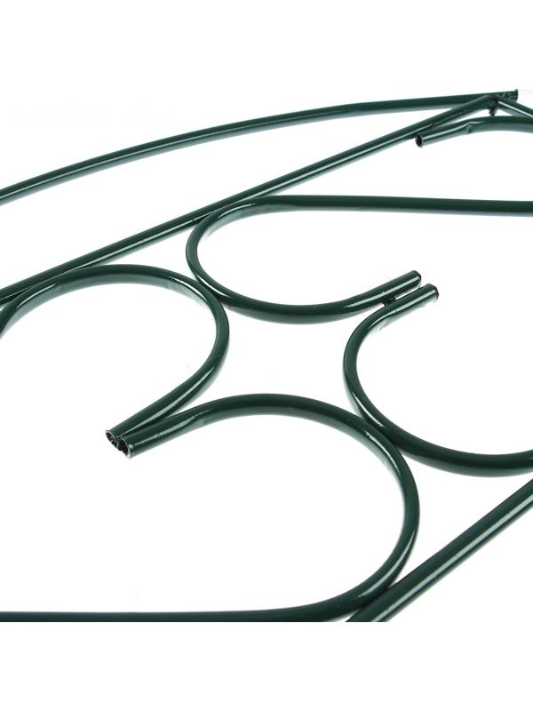 Ограждение декоративное, 50 × 315 см, 5 секций, металл, зелёное, «Дачный плюс», Greengo