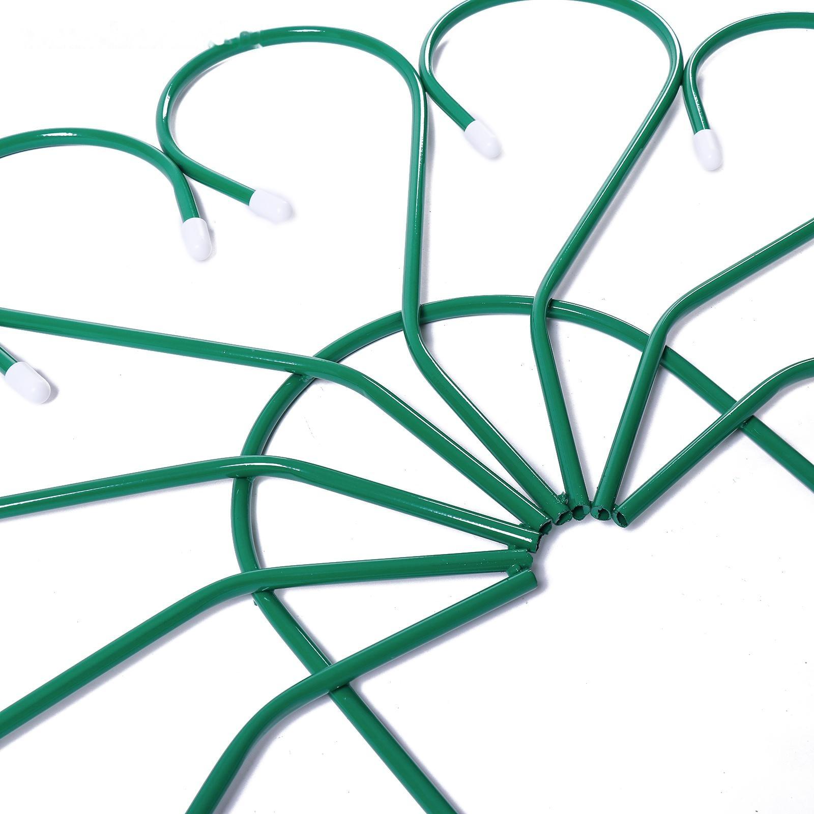 Ограждение декоративное, 62 × 450 см, 5 секций, металл, зелёное, «Павлин-2»