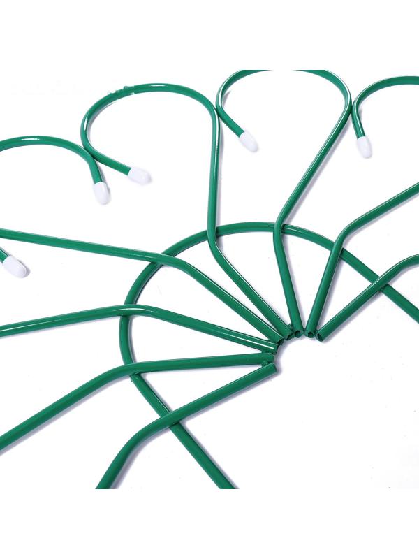 Ограждение декоративное, 62 × 450 см, 5 секций, металл, зелёное, «Павлин-2»