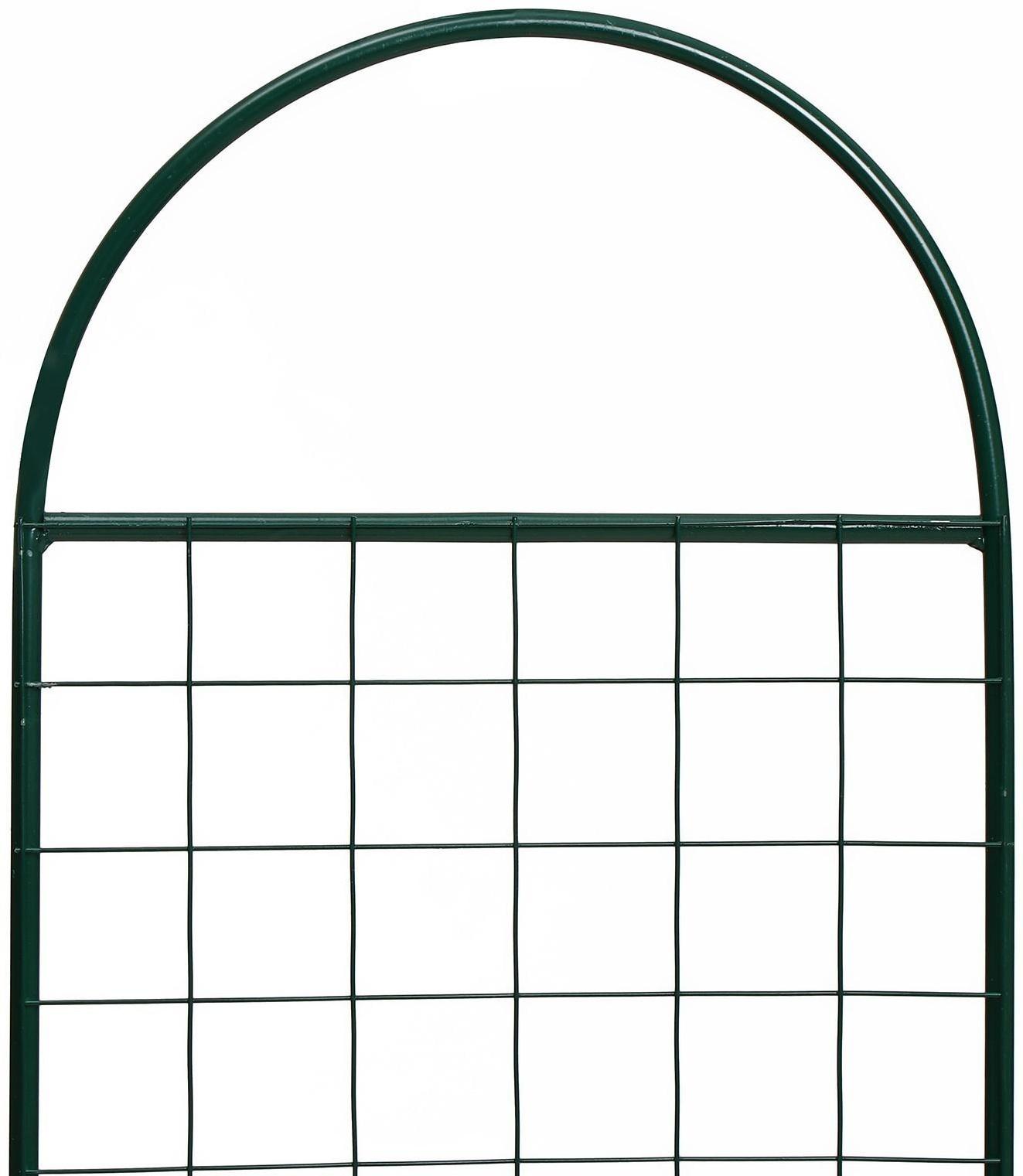 Шпалера, 137 × 30 × 1 см, металл, зелёная, «Сетка узкая»