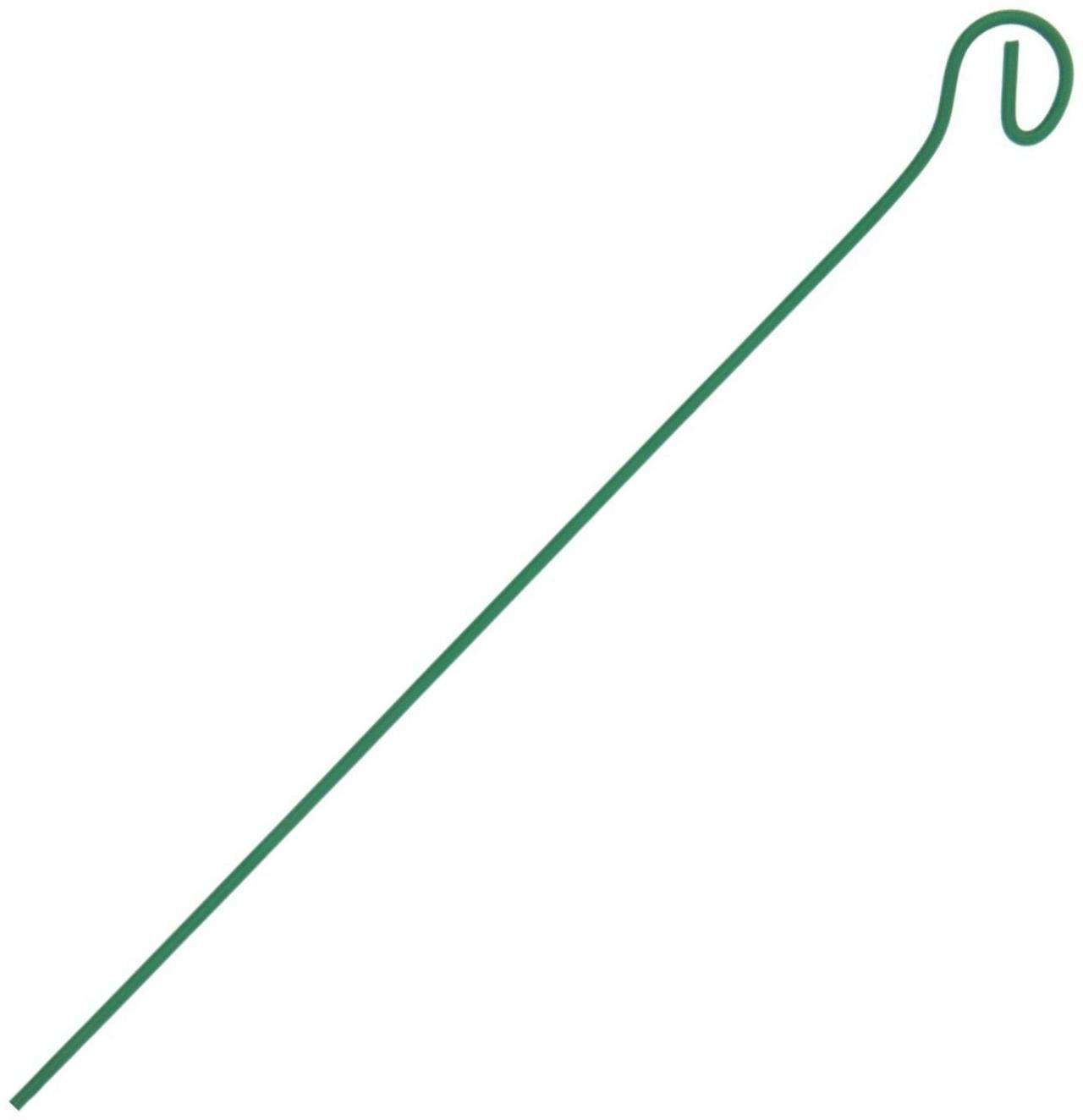 Колышек для подвязки растений, h = 100 см, d = 0.3 см, проволочный, зелёный, Greengo