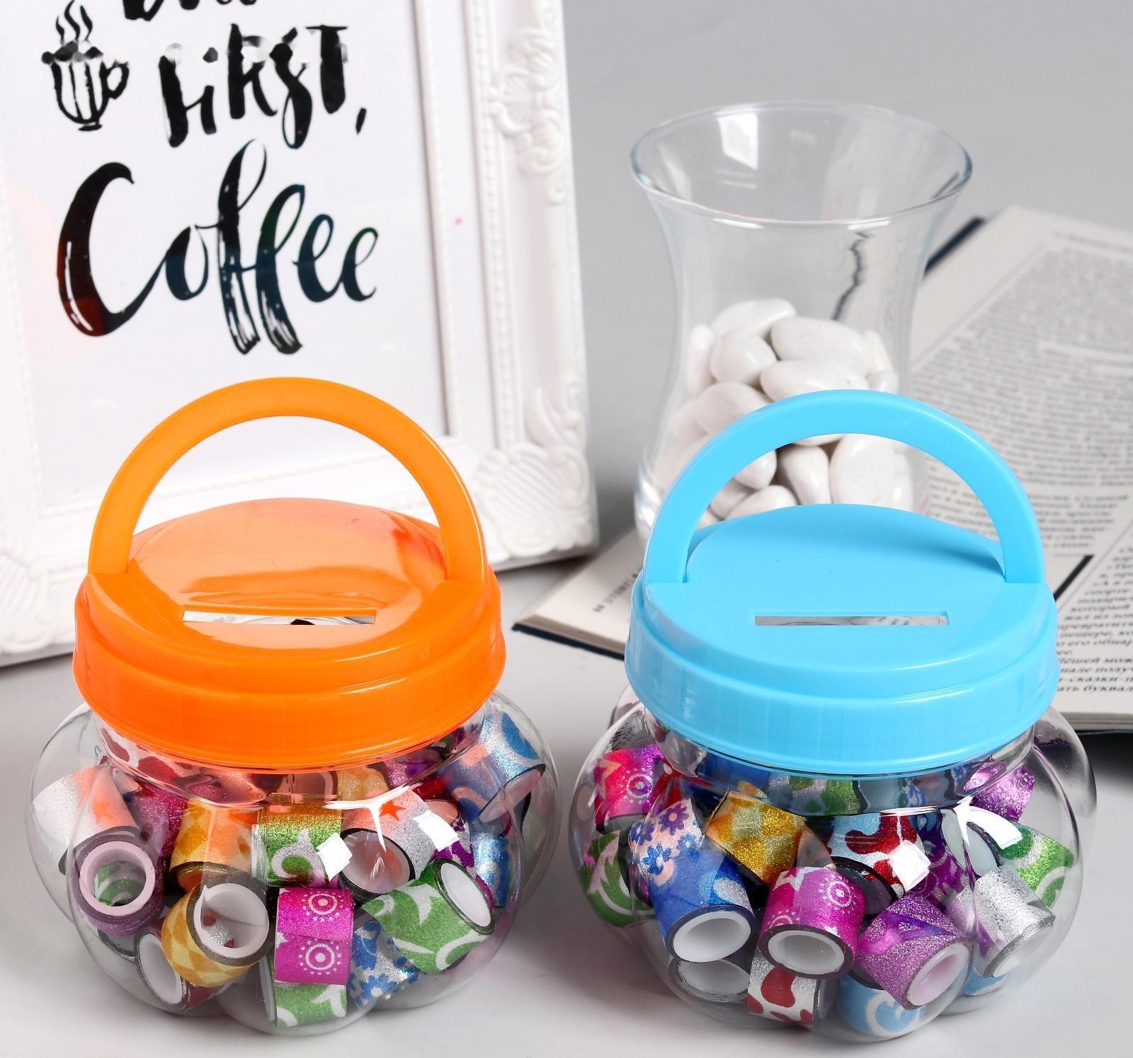 Клейкая лента пластик в банке 