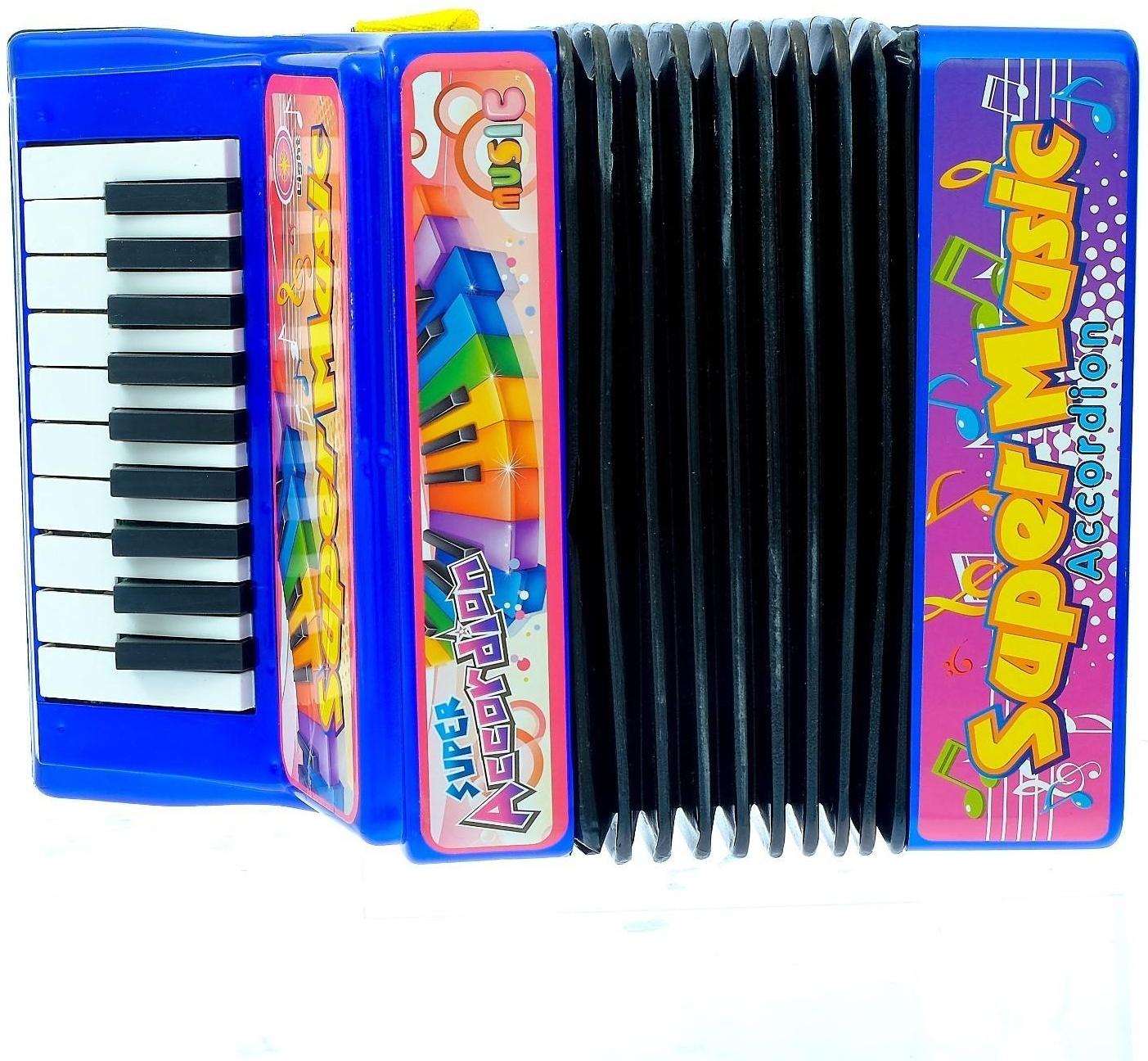 Музыкальная игрушка «Аккордеон», 10 мелодий, МИКС