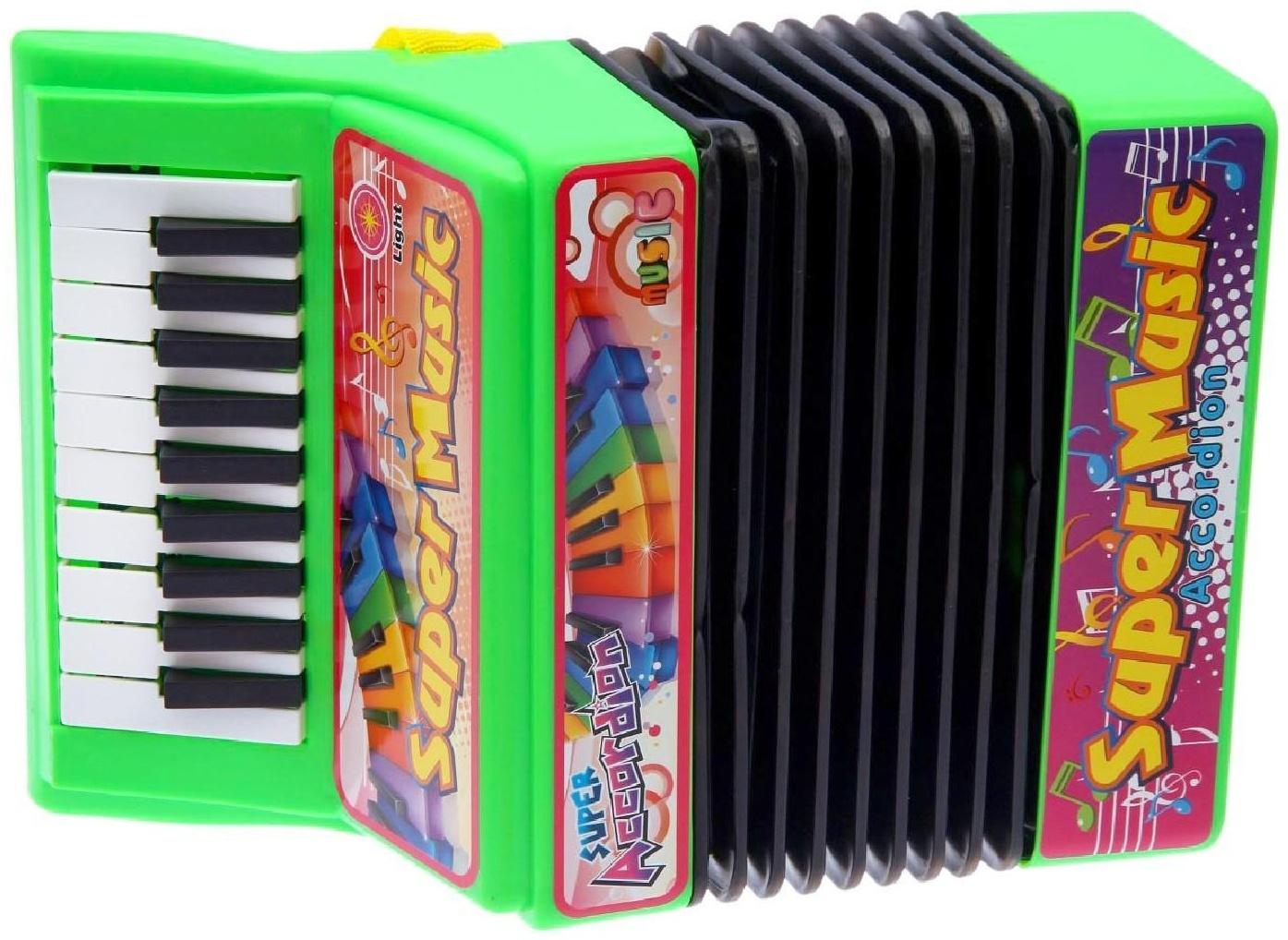 Музыкальная игрушка «Аккордеон», 10 мелодий, МИКС