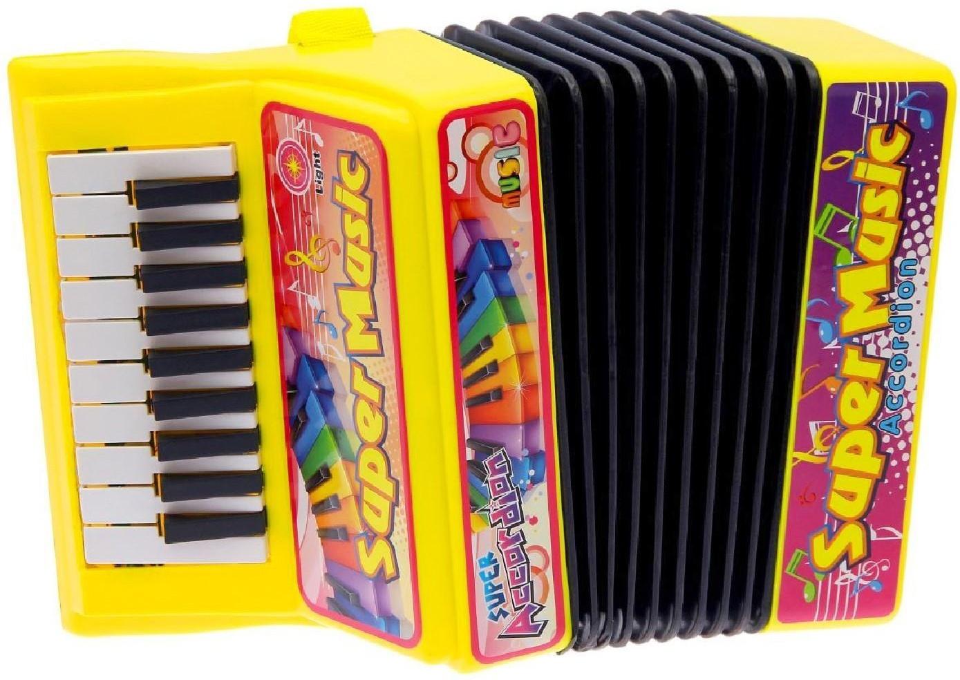 Музыкальная игрушка «Аккордеон», 10 мелодий, МИКС