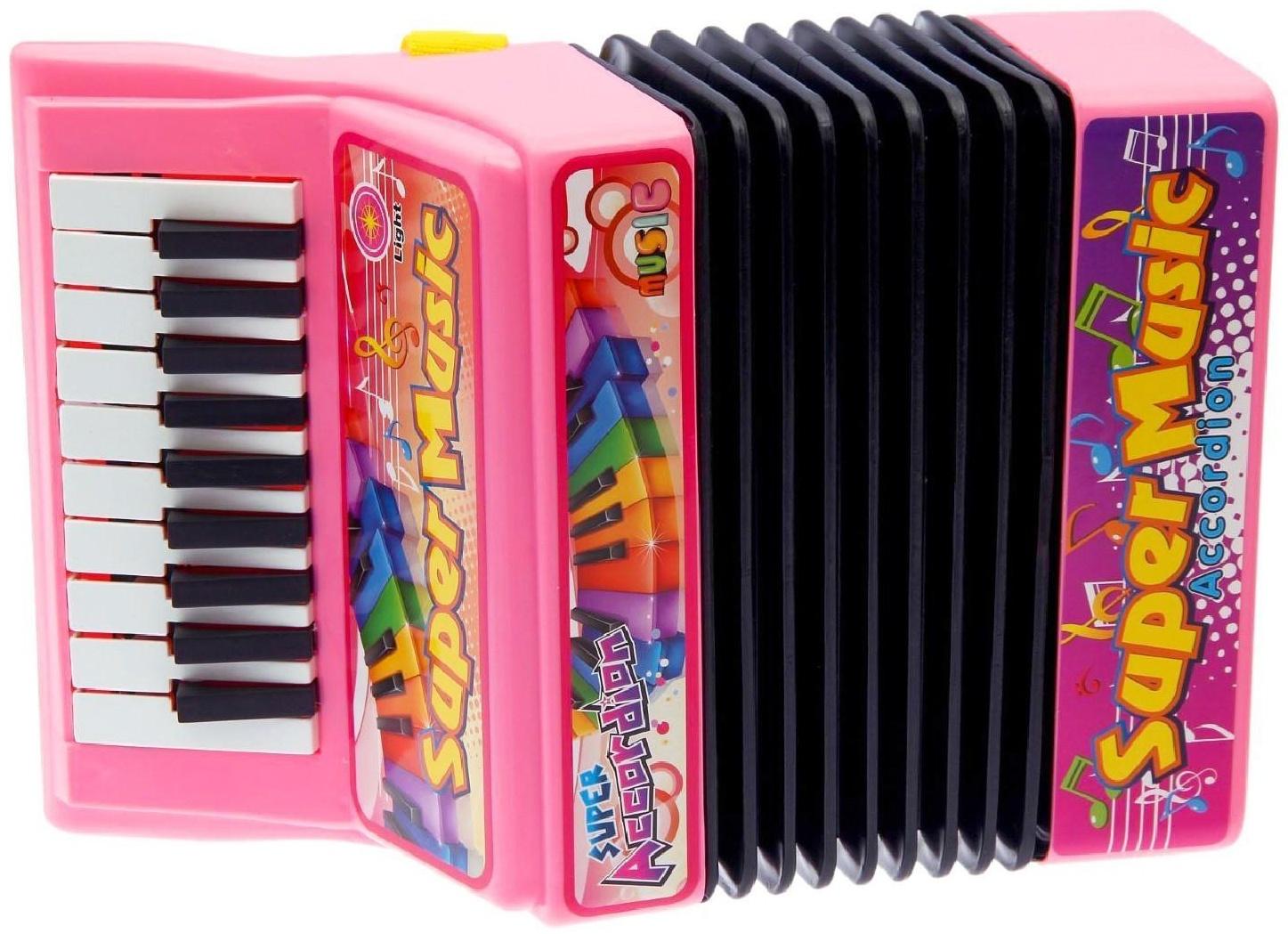 Музыкальная игрушка «Аккордеон», 10 мелодий, МИКС