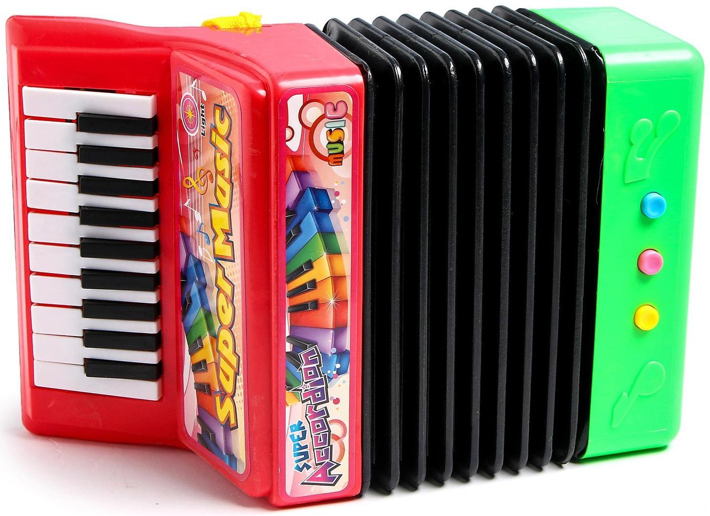 Музыкальная игрушка «Аккордеон», 10 мелодий, МИКС