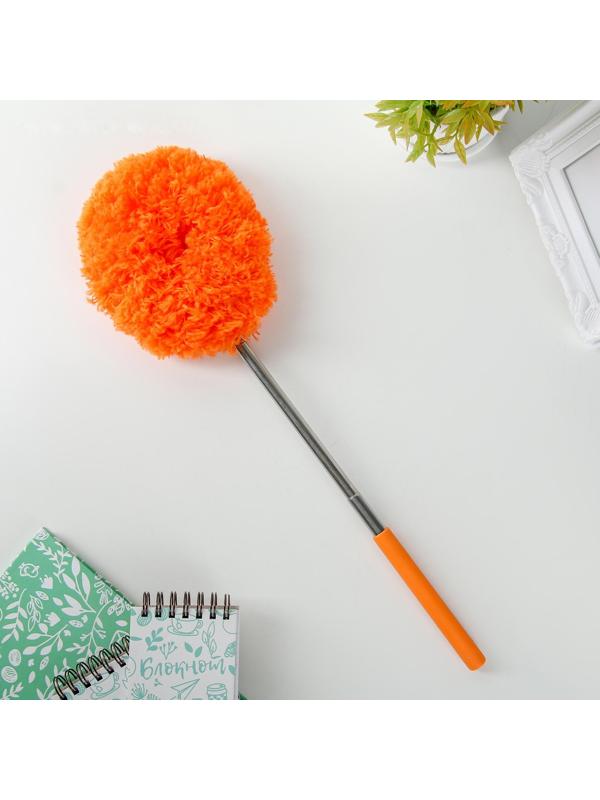 Щётка для удаления пыли, телескопическая ручка, 25-60 см, цвет МИКС