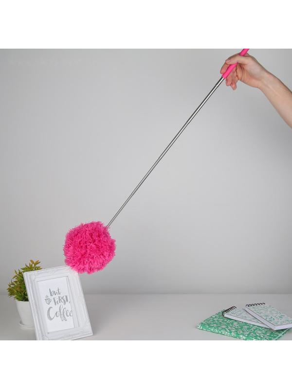 Щётка для удаления пыли, телескопическая ручка, 25-60 см, цвет МИКС
