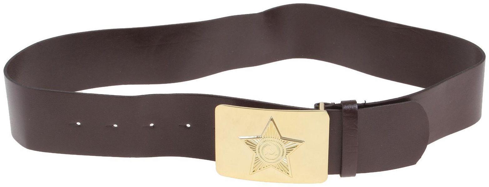 Ремень для костюма военного, 110 см, бляха: 5,5 × 8 см