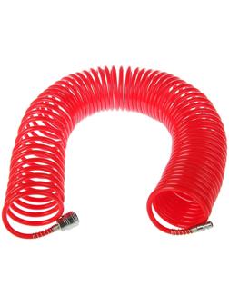 Шланг спиральный воздушный MATRIX, с быстросъемными соединениями, 1/4М, 15 м