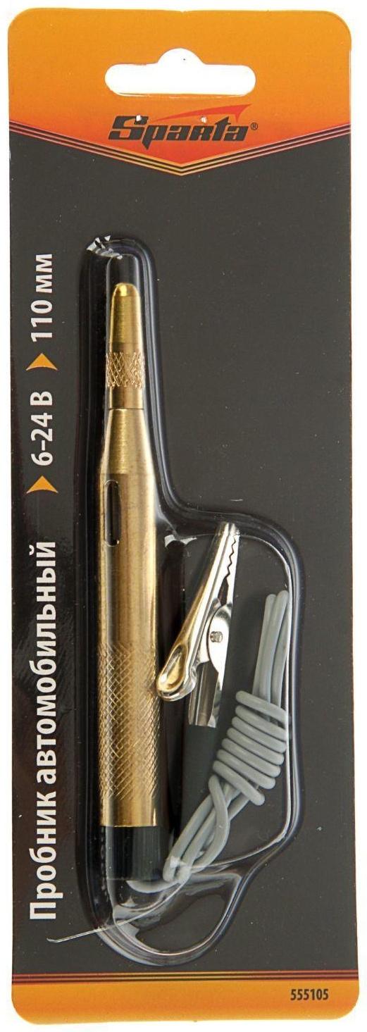 Тестер автомобильный Sparta, 6-24 В, 110 мм, металлический корпус