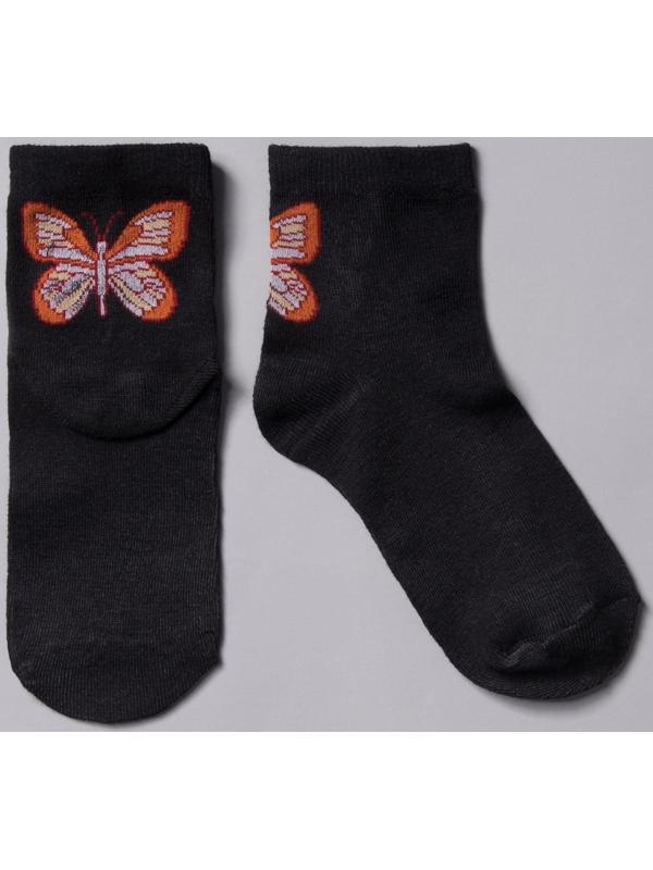 Носки женские, размер 23-25, цвет чёрный