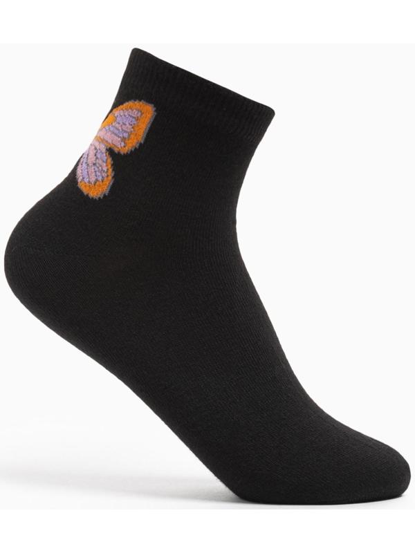 Носки женские, размер 23-25, цвет чёрный