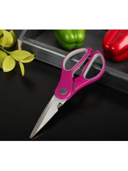 Ножницы кухонные Доляна «Генри», 23 см, цвет МИКС