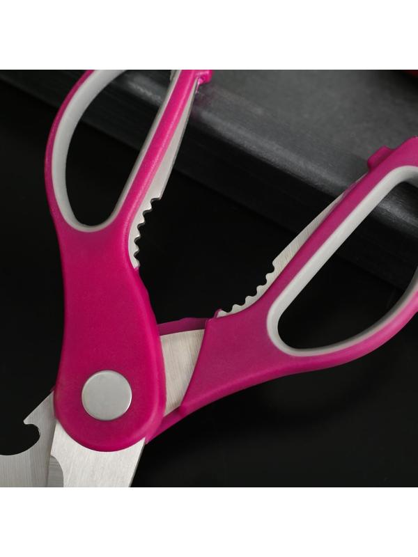 Ножницы кухонные Доляна «Генри», 23 см, цвет МИКС