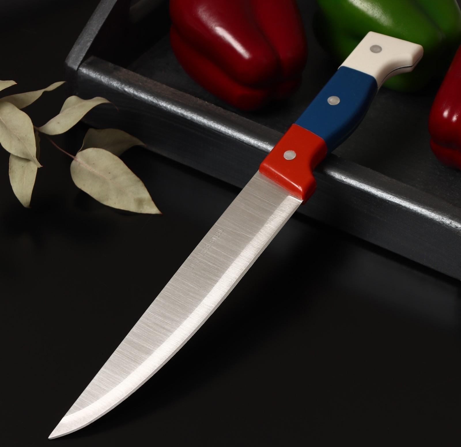 Нож кухонный «Триколор» лезвие 21 см