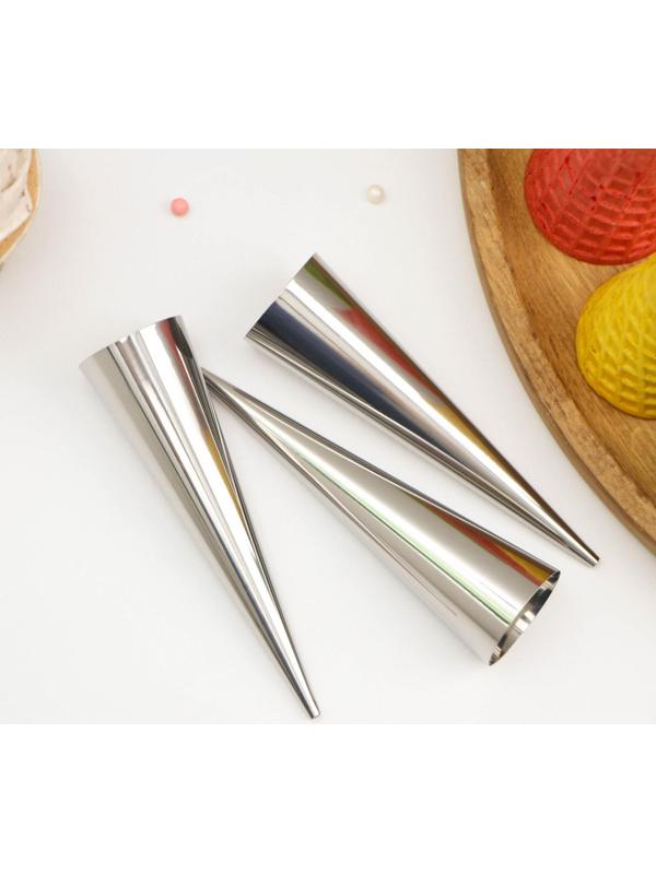 Набор форм для круассанов и трубочек 12,5х3,5 см, 3 шт