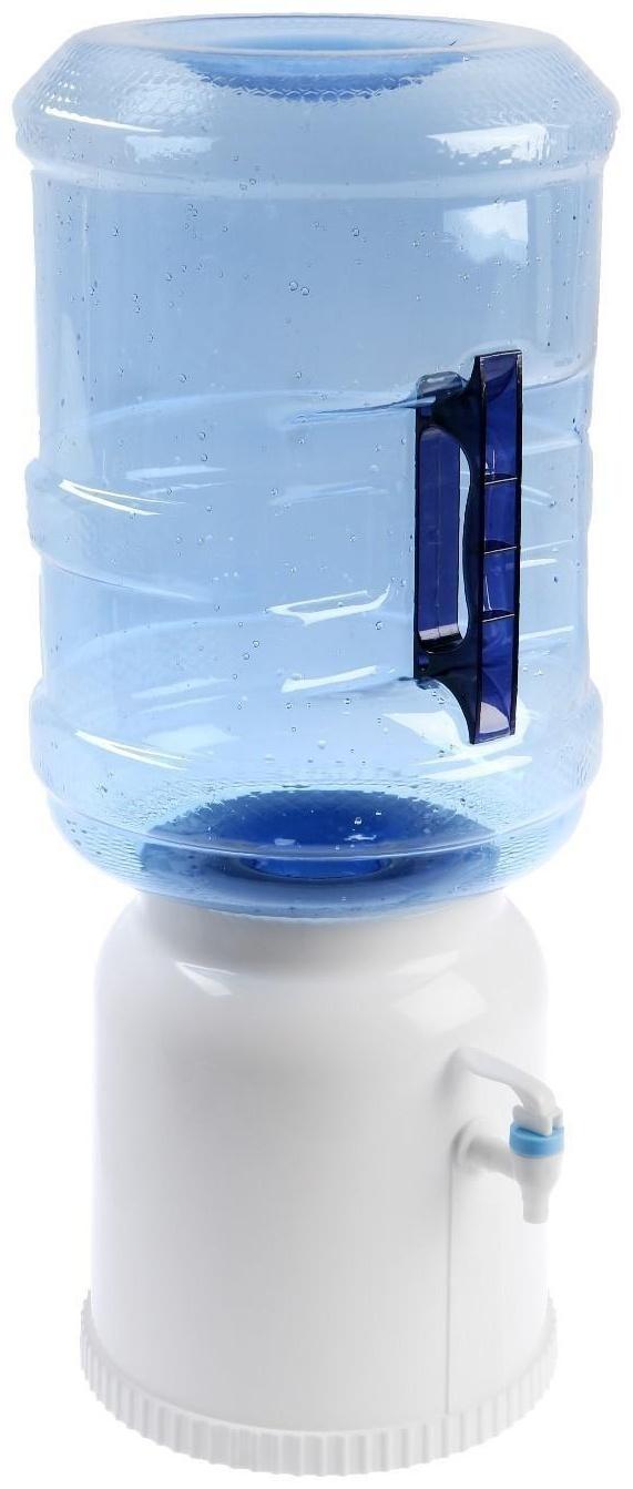 Кулер-водораздатчик Luazon, без нагрева и охлаждения, бутыль 11/19 л, белый
