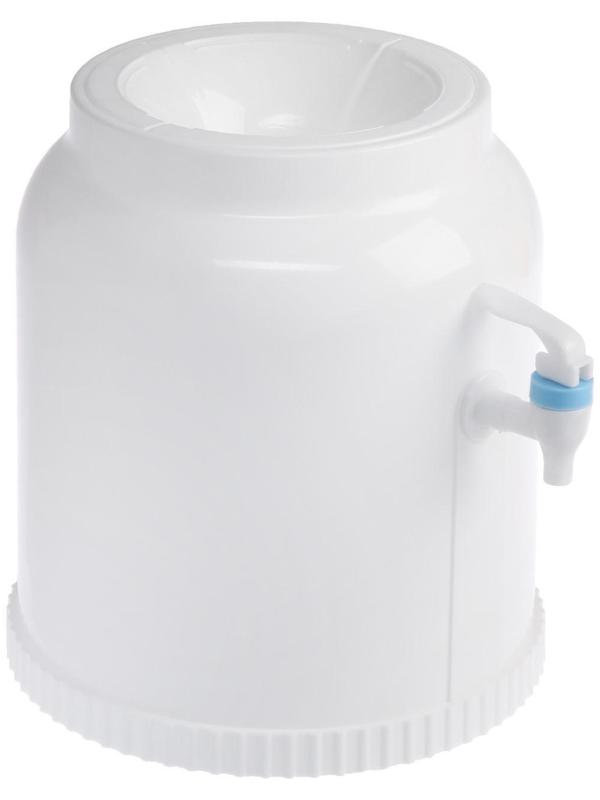 Кулер-водораздатчик Luazon, без нагрева и охлаждения, бутыль 11/19 л, белый