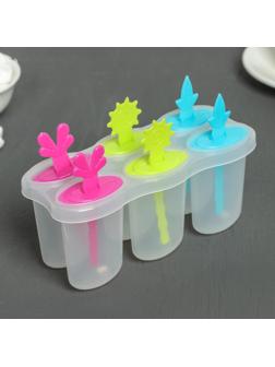 Форма для мороженого «Сказка», 6 ячеек, цвет МИКС