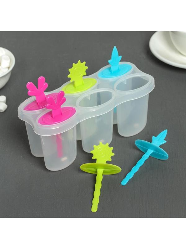 Форма для мороженого «Сказка», 6 ячеек, цвет МИКС