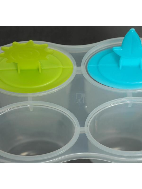 Форма для мороженого «Сказка», 6 ячеек, цвет МИКС