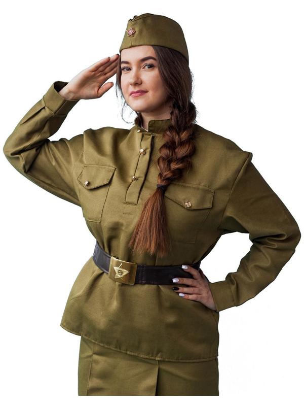 Гимнастёрка военная женская, люкс, р. 44-46